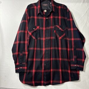 Northwest Territory Men's Vintage Long Sleeve Plaid Button Front Shirt Size 3X